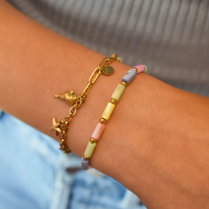 Pastel Colored Bracelet | Stöd bröstcancer