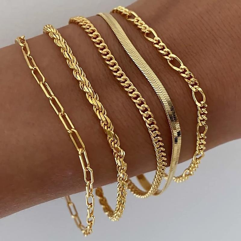 Classy Gold Bracelet Set | Stöd bröstcancer