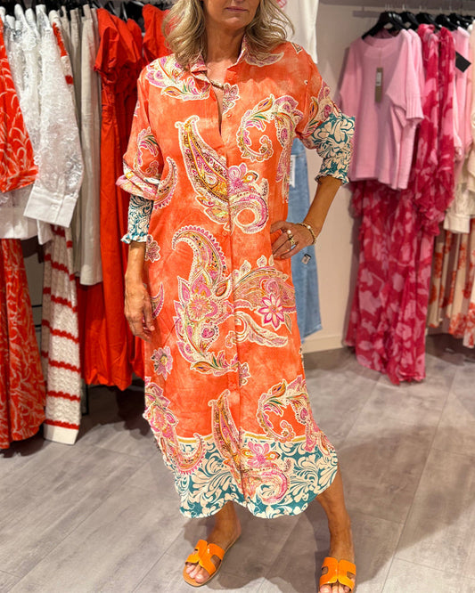 Meilin™ - Boho Classy klänning med tryck
