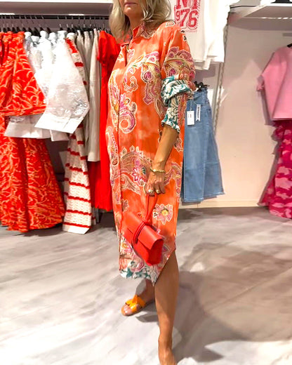 Meilin™ - Boho Classy klänning med tryck
