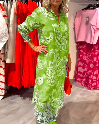 Meilin™ - Boho Classy klänning med tryck