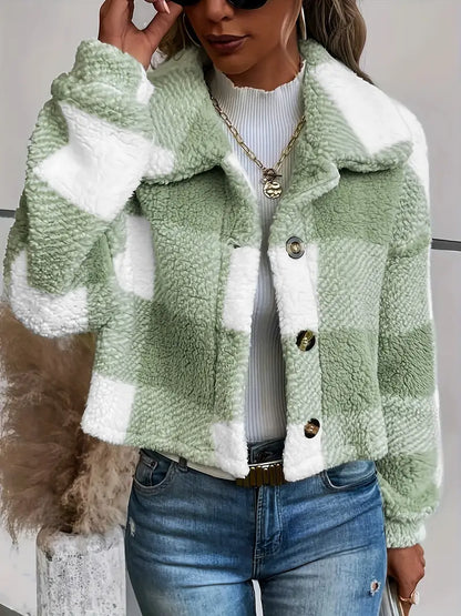 Plaid Pattern Jacket | Stöd bröstcancer