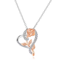 Silver (Rosegold rose)
