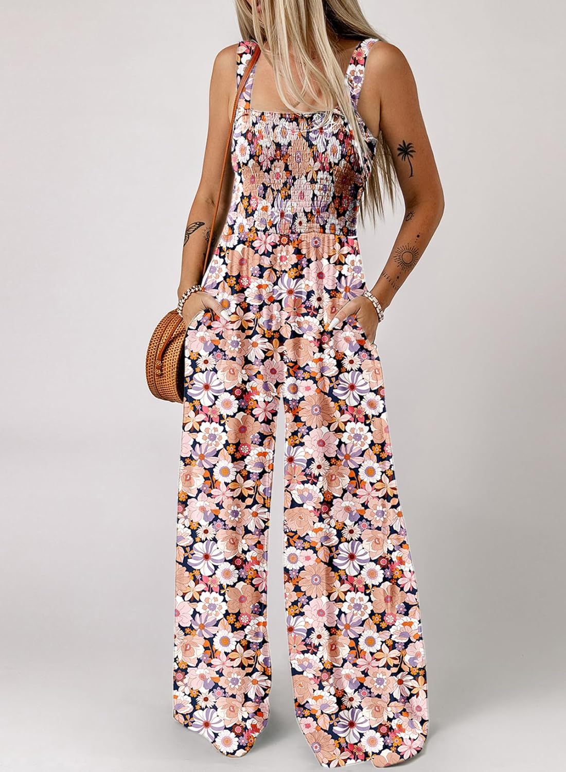 Elarune™ - Overall med blommigt tryck