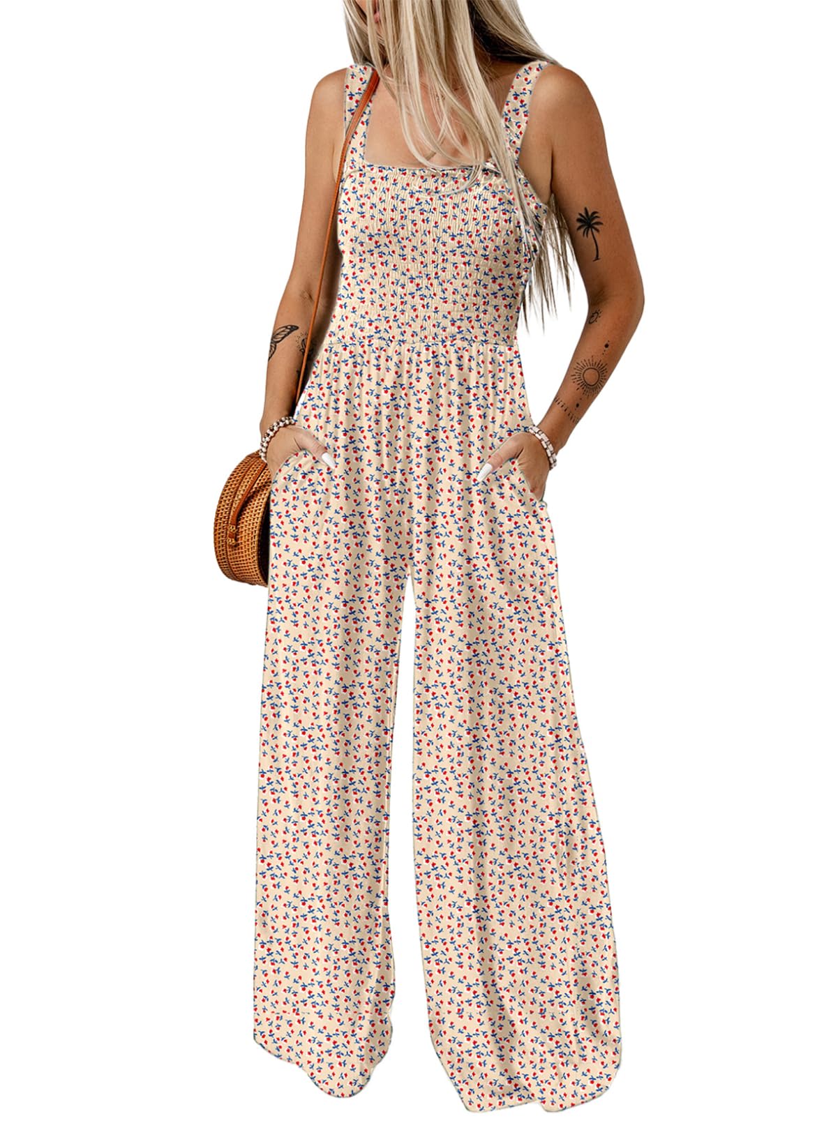 Elarune™ - Overall med blommigt tryck