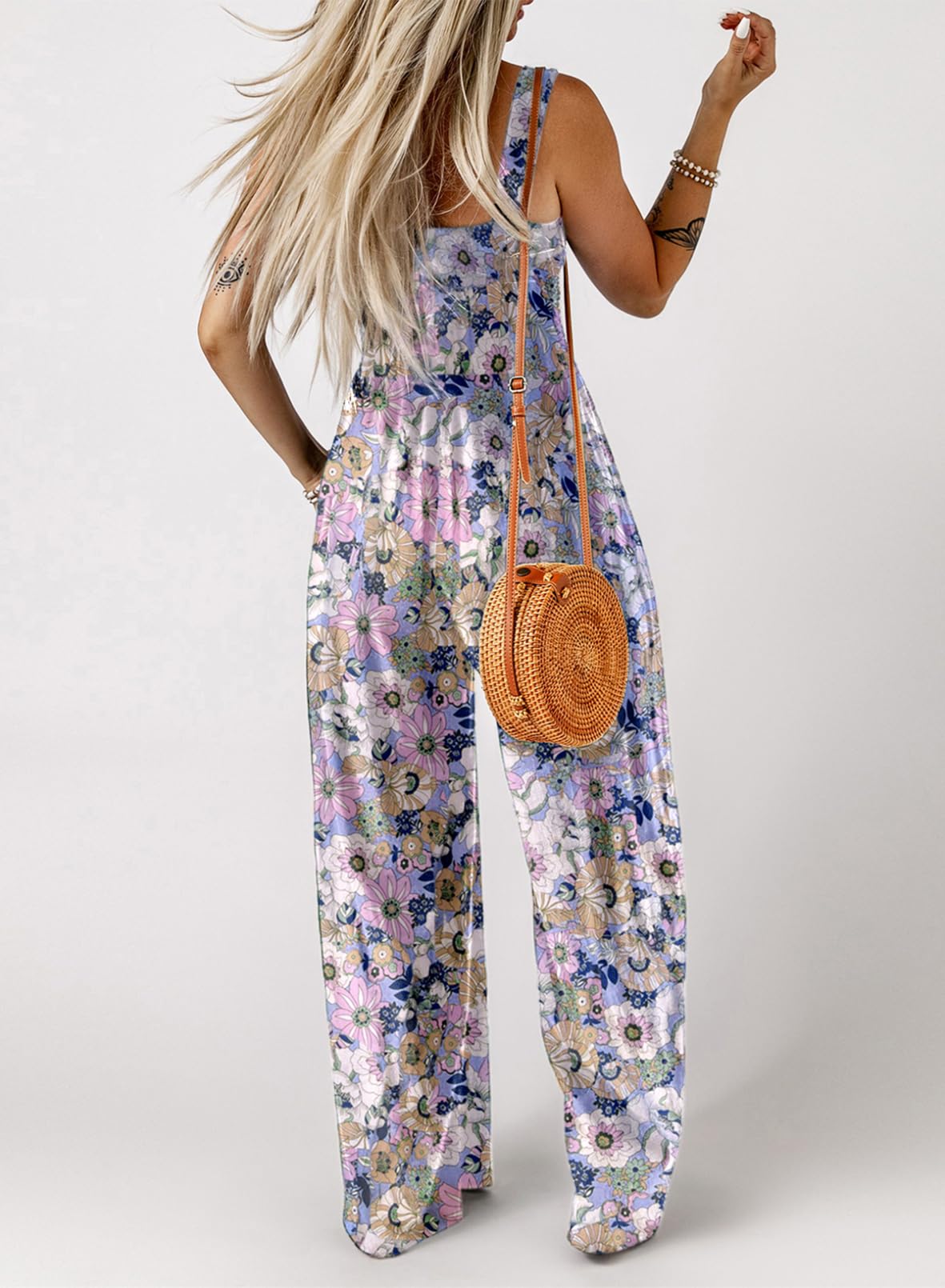 Elarune™ - Overall med blommigt tryck