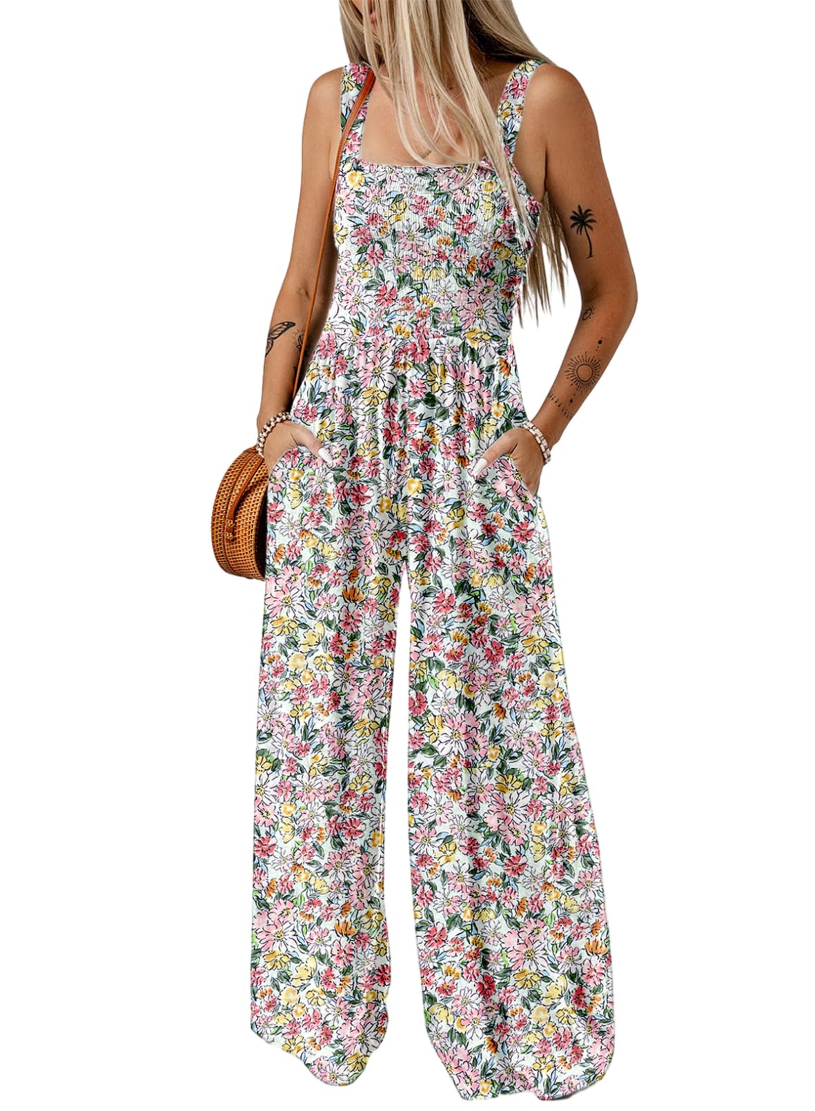 Elarune™ - Overall med blommigt tryck