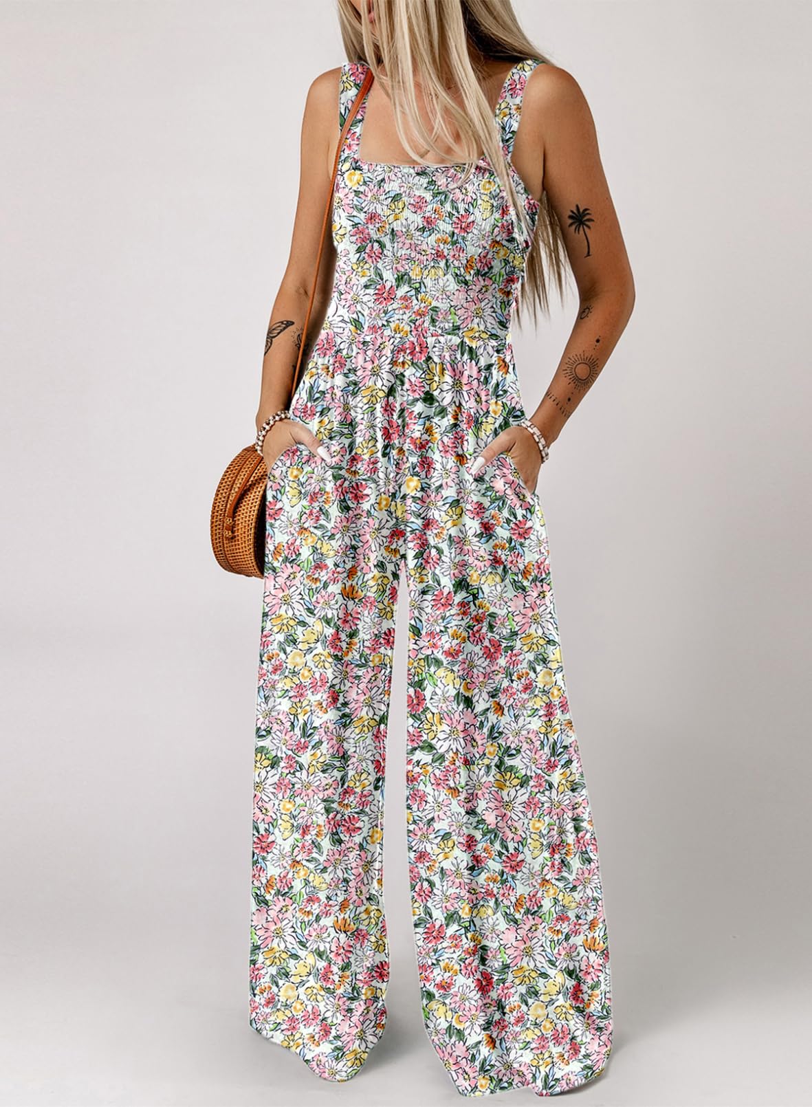 Elarune™ - Overall med blommigt tryck