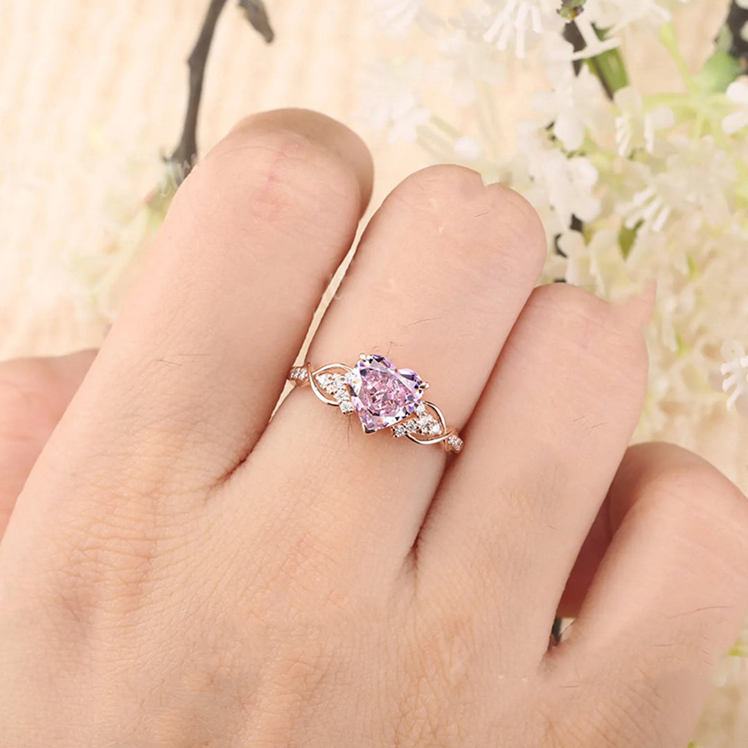 Blush Heart Ring | Stöd bröstcancer