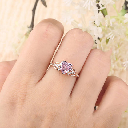 Blush Heart Ring | Stöd bröstcancer