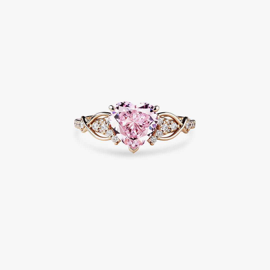 Blush Heart Ring | Stöd bröstcancer