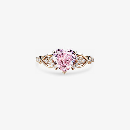Blush Heart Ring | Stöd bröstcancer