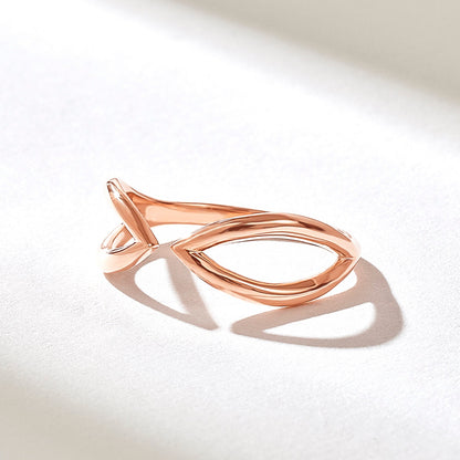Open Geometric Ring | Stöd bröstcancer