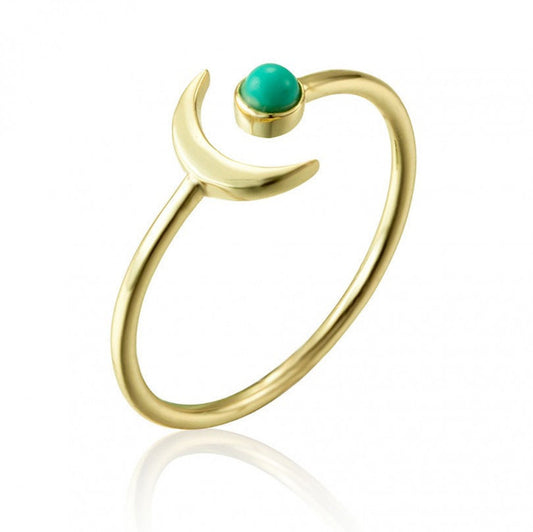 Moon & Turquoise Ring | Stöd diabetes