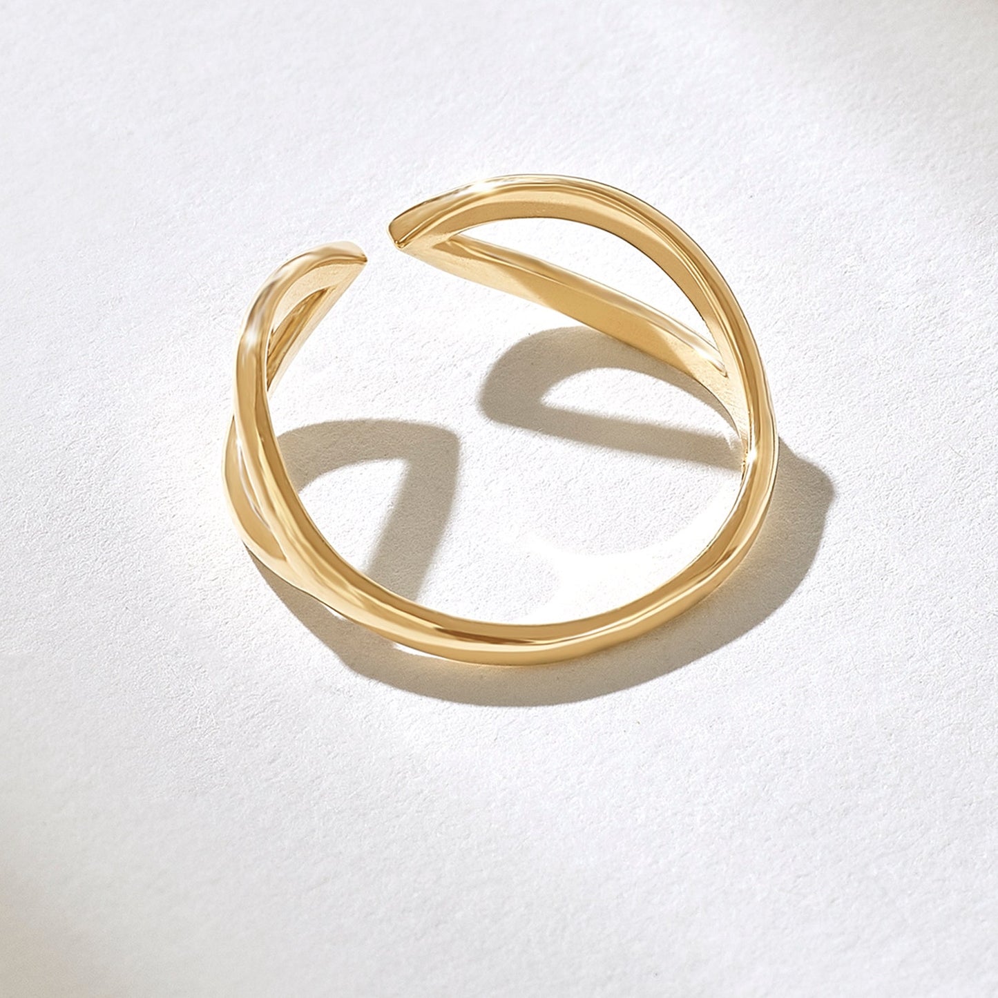 Open Geometric Ring | Stöd bröstcancer