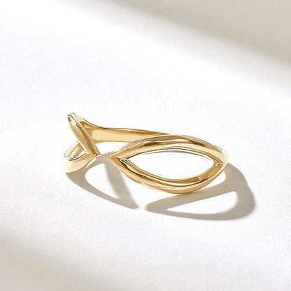 Open Geometric Ring | Stöd bröstcancer