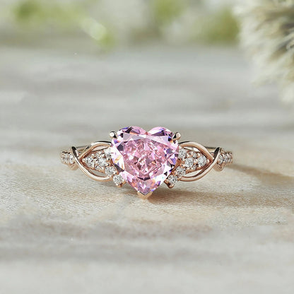 Blush Heart Ring | Stöd bröstcancer