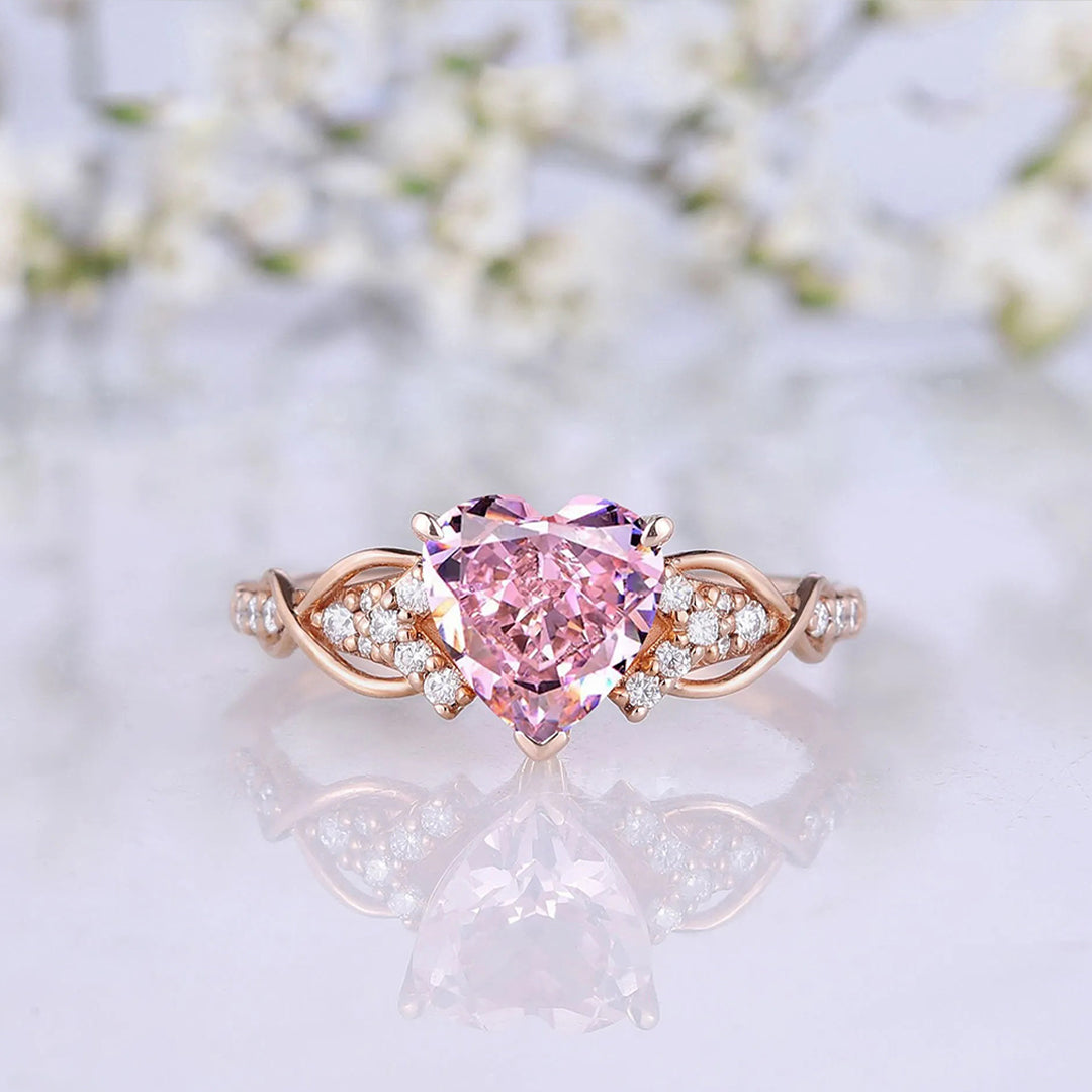 Blush Heart Ring | Stöd bröstcancer