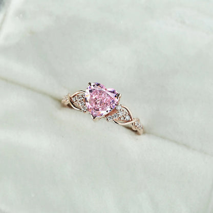 Blush Heart Ring | Stöd bröstcancer