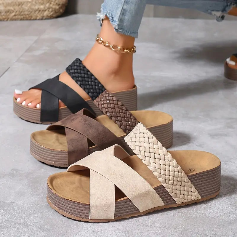 Ingrid™ - Sandaler med flätad detalj