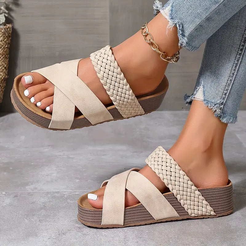 Ingrid™ - Sandaler med flätad detalj