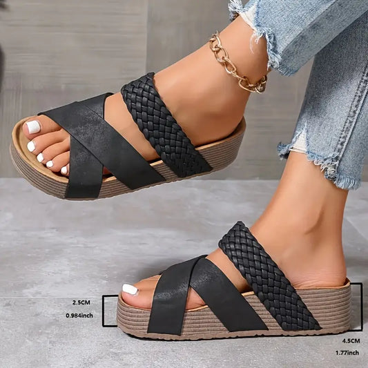 Ingrid™ - Sandaler med flätad detalj