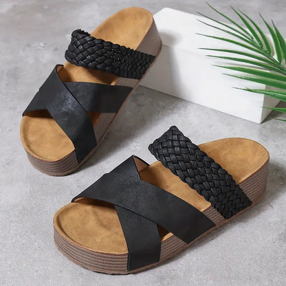 Ingrid™ - Sandaler med flätad detalj
