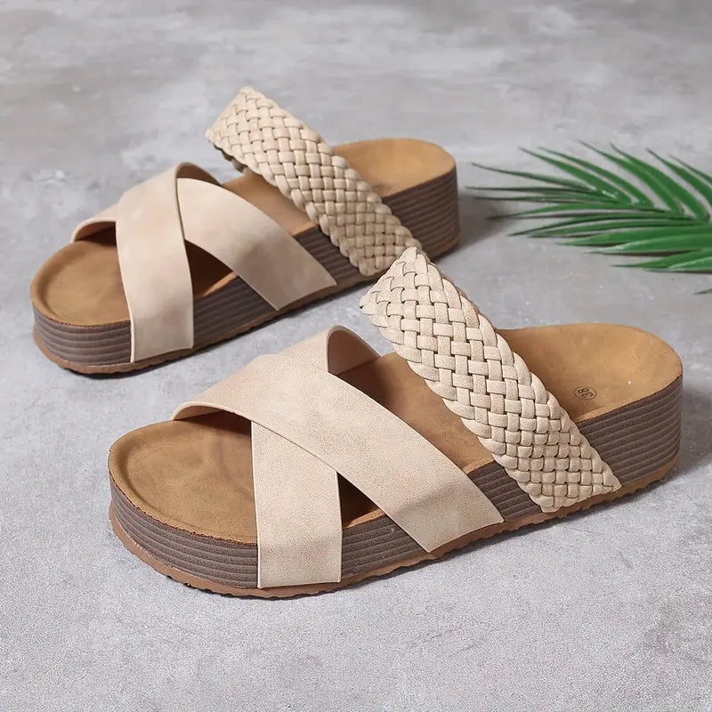 Ingrid™ - Sandaler med flätad detalj