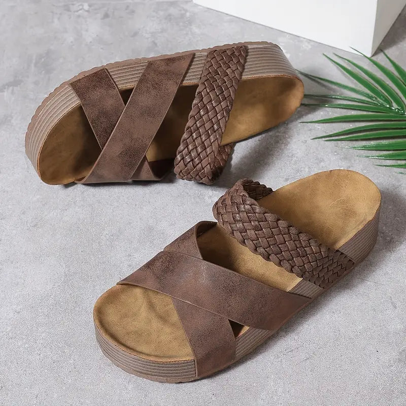 Ingrid™ - Sandaler med flätad detalj