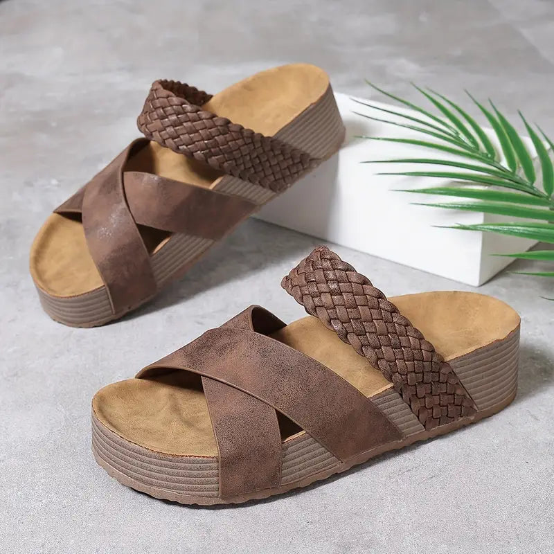 Ingrid™ - Sandaler med flätad detalj