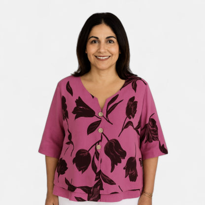 Tindra™ – Smickrande blus med blommönster