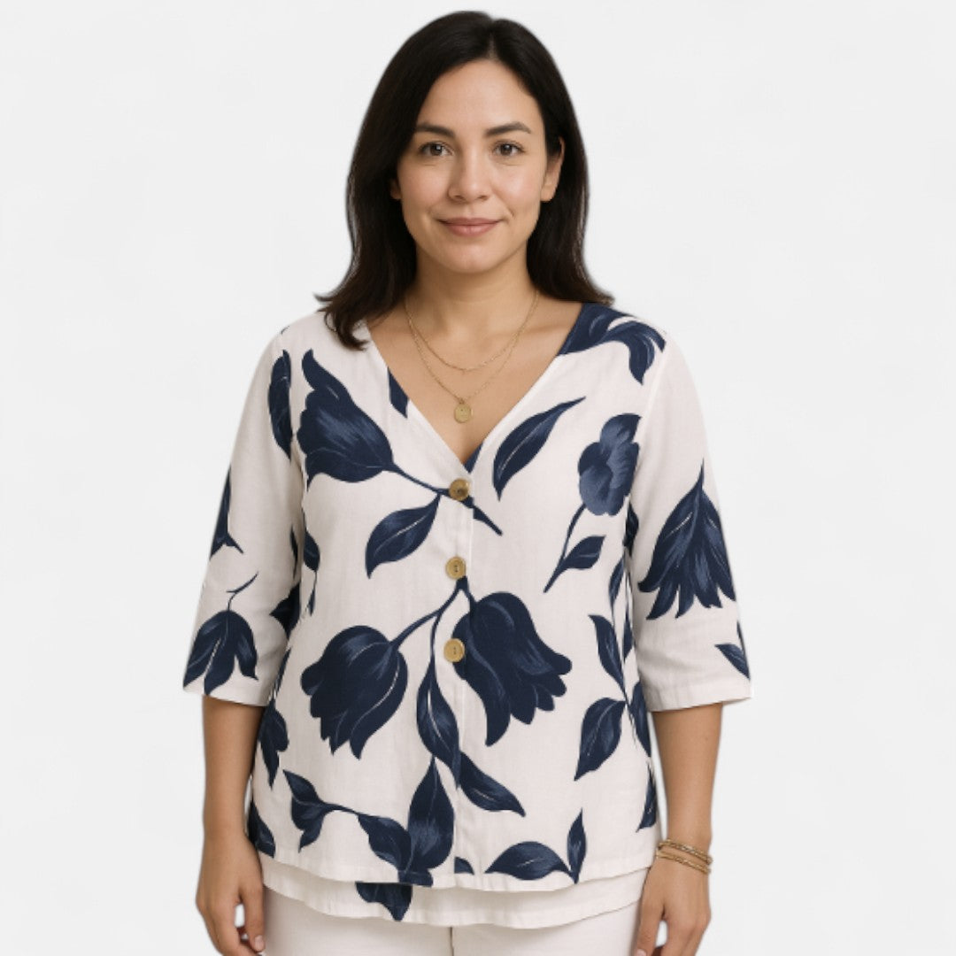 Tindra™ – Smickrande blus med blommönster