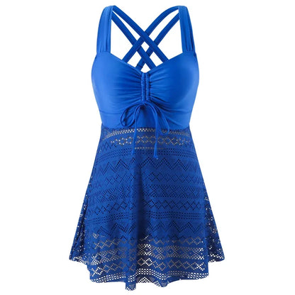 Yasmina™ - Mönsterrandigt tankini-set