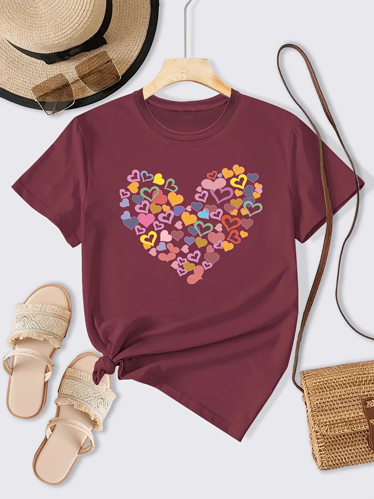Multi Heartlet Shirt | Stöd bröstcancer
