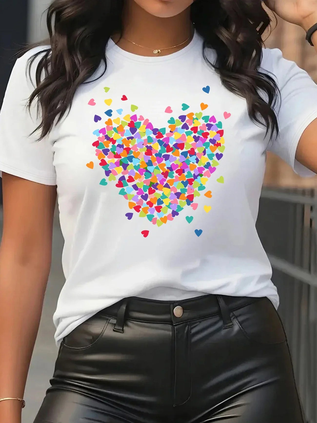 Hue Hearts Shirt | Stöd bröstcancer