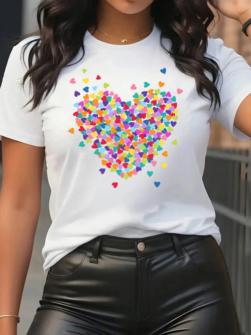 Hue Hearts Shirt | Stöd bröstcancer