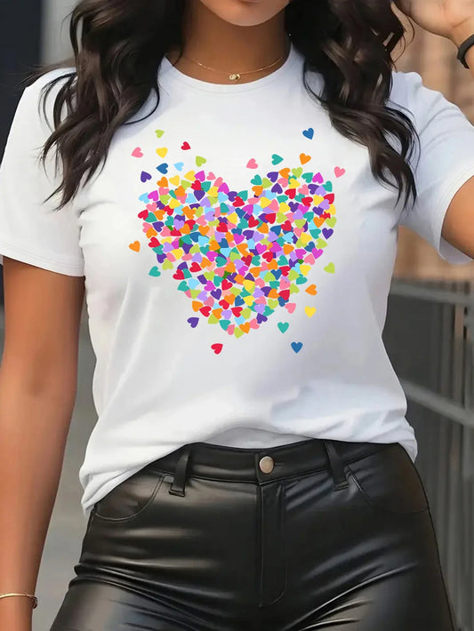Hue Hearts Shirt | Stöd bröstcancer