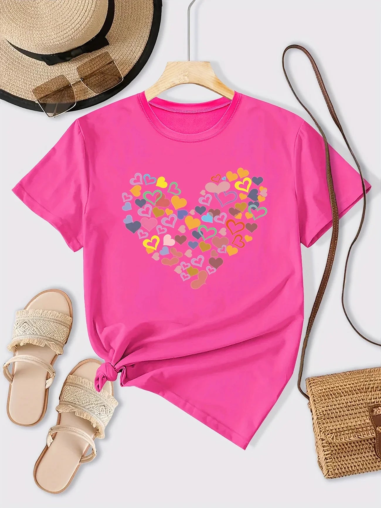 Multi Heartlet Shirt | Stöd bröstcancer