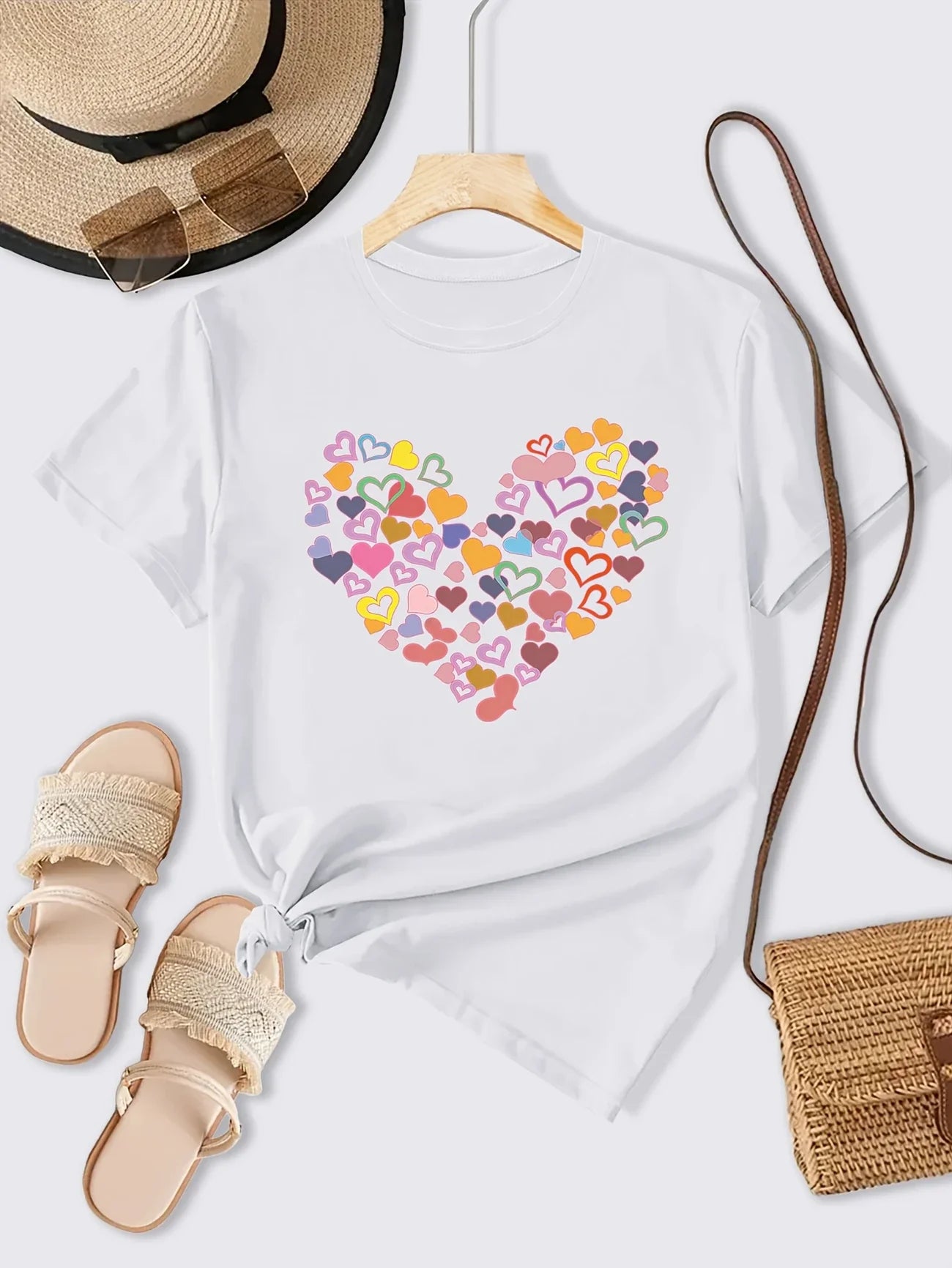 Multi Heartlet Shirt | Stöd bröstcancer