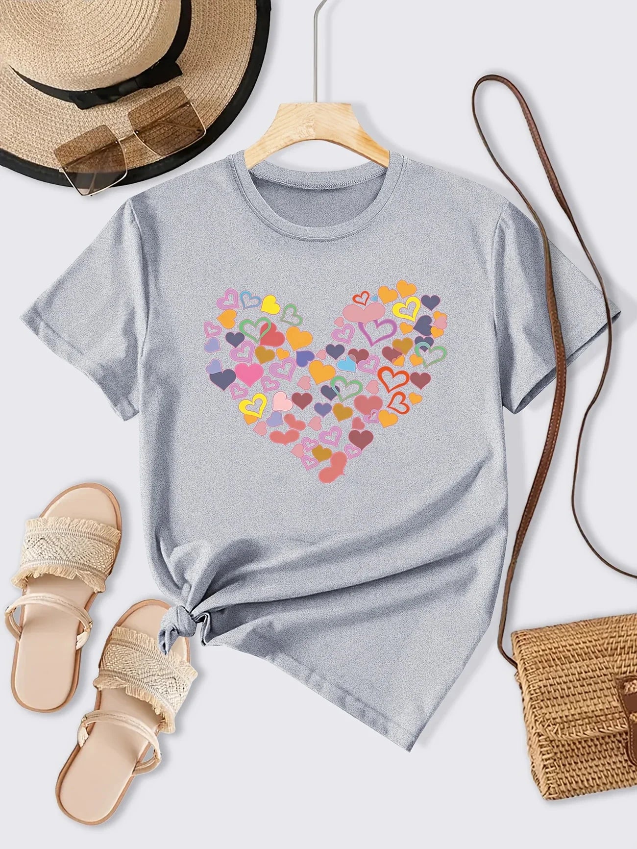 Multi Heartlet Shirt | Stöd bröstcancer