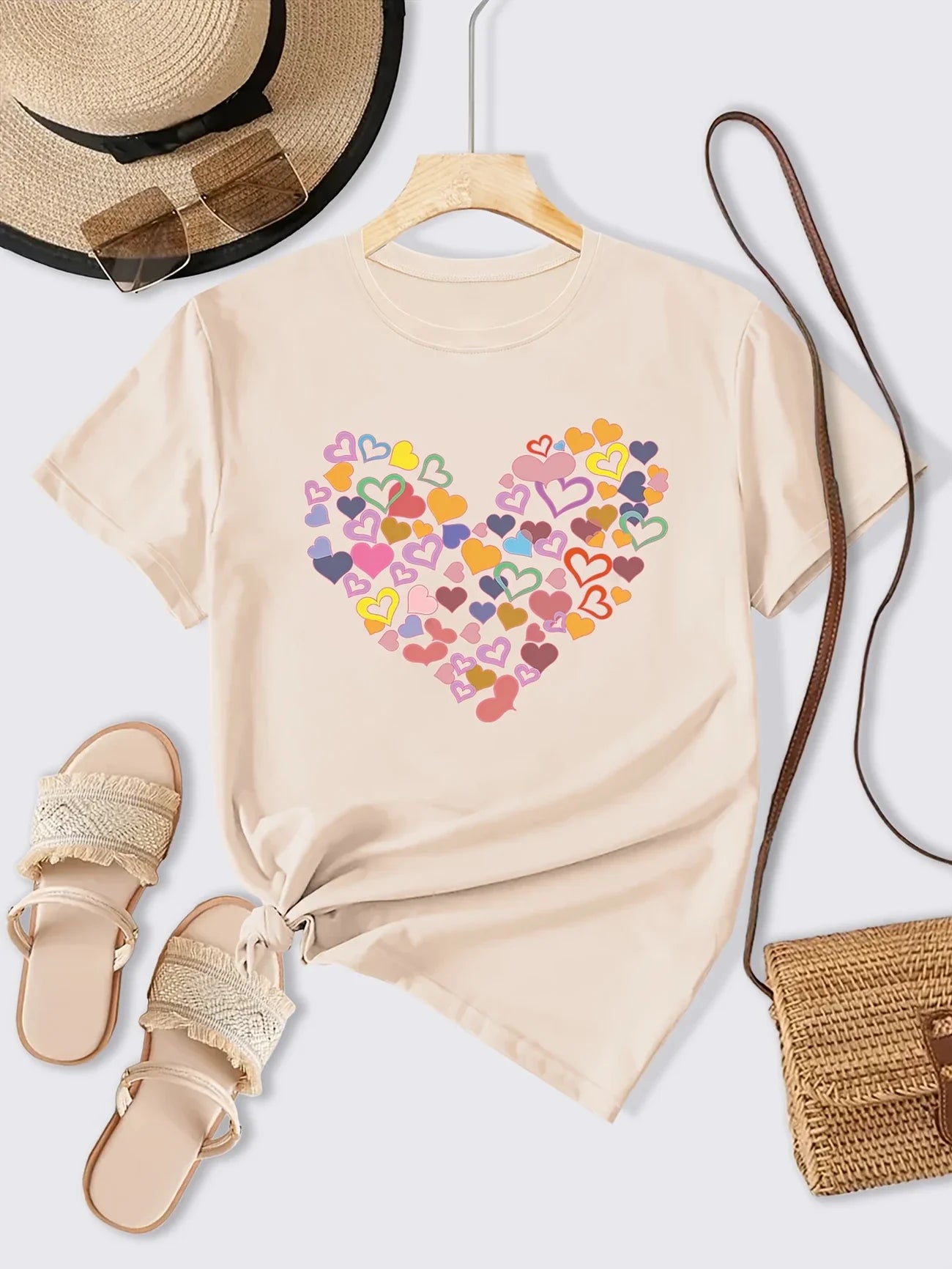 Multi Heartlet Shirt | Stöd bröstcancer