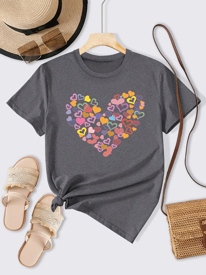 Multi Heartlet Shirt | Stöd bröstcancer