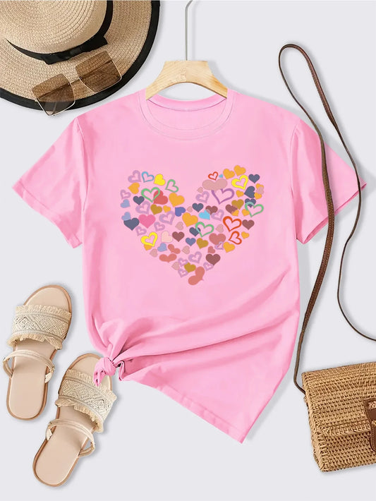 Multi Heartlet Shirt | Stöd bröstcancer