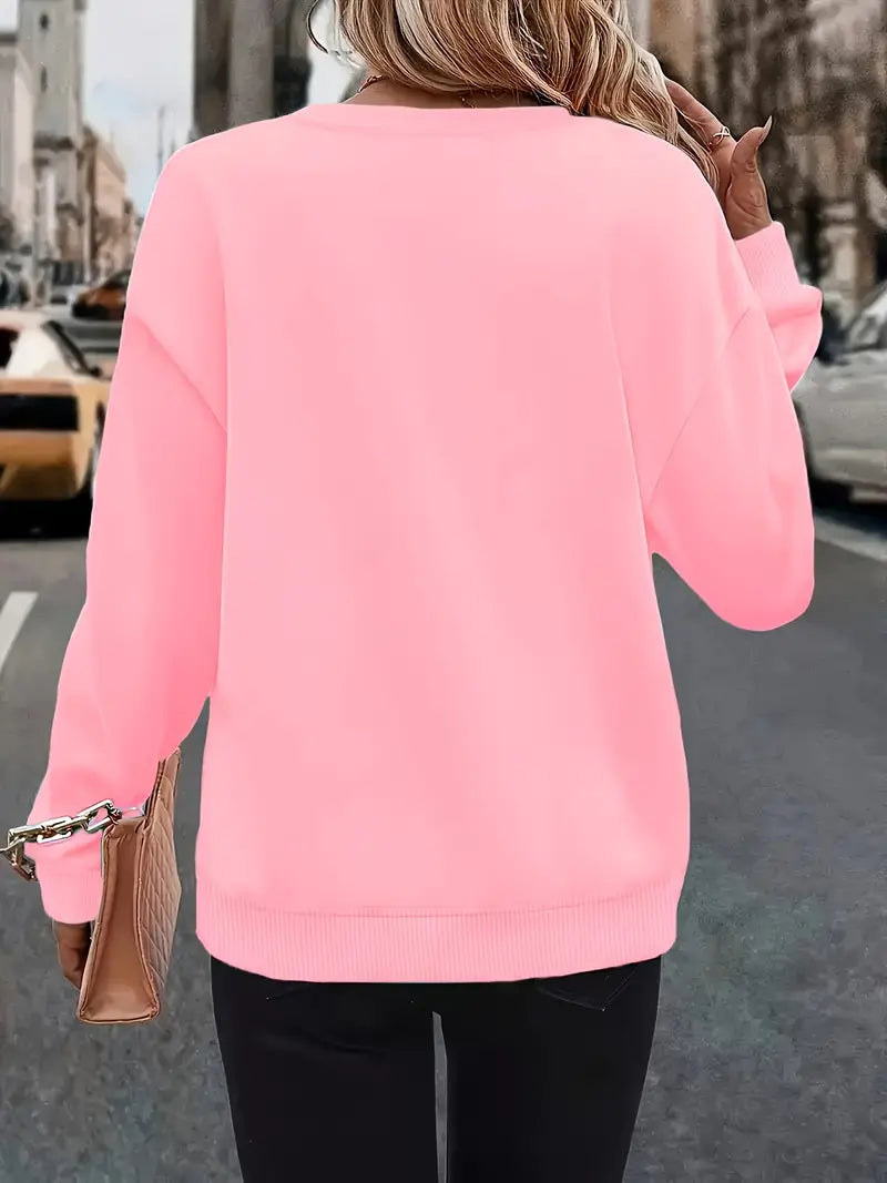 Cozy Pink Sweatshirt | Stöd bröstcancer