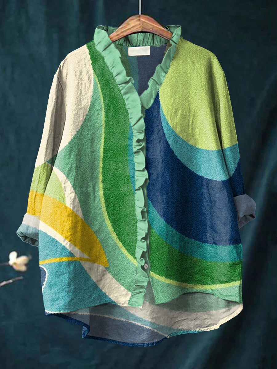 Florivyn™ - Artistic skjorta med manschetter