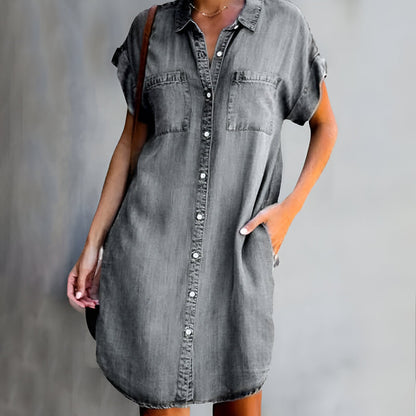 Laura™ - Casual denimklänning