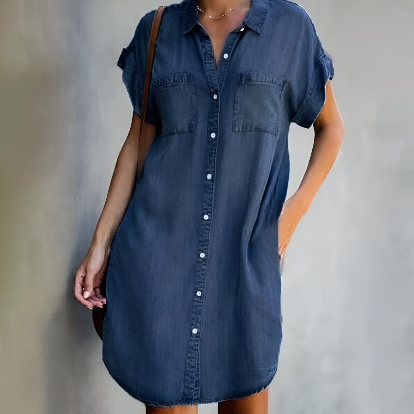 Laura™ - Casual denimklänning